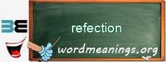 WordMeaning blackboard for refection